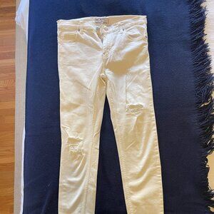 Free People White Skinny Jeans Never Worn